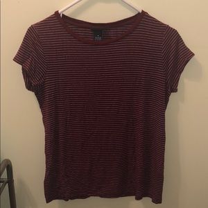 A red and white striped T-shirt